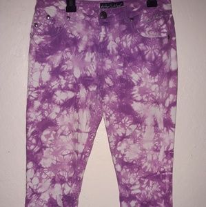 Baby Phat Size 16 juniors capris purple jeans